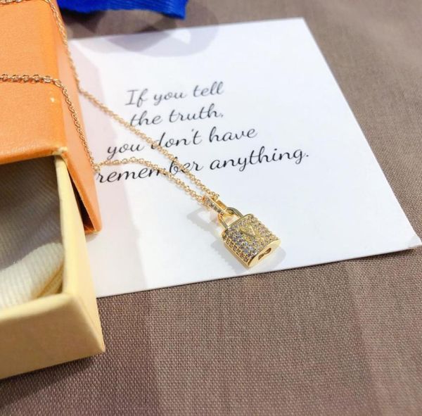 

fashion design jewelry necklaces luxury pendant necklace selected popular brand long chain designer style 18k gold plated couple f7959854, Silver