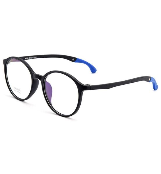 

wholegmei optical urltralight tr90 student round optical ey frames with hangers plastic myopia presbyopia spectacles m60651218632, Black