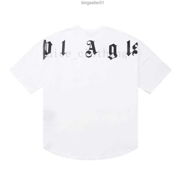 

designer pa t-shirt luxury tees print palms t shirts mens womens angle short sleeve casual streetwear clothing clothesvsdc, White;black