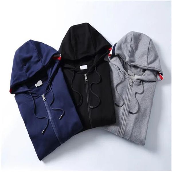 

3 colors classic mens jacket arm logo jackets france luxury brand coat size m--xxxl 2023, White;black