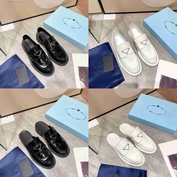 

prad designer women's monolith loafers triangle p loafers black cloudbust leather shoes increase platform sneakers outdoor classic lacq