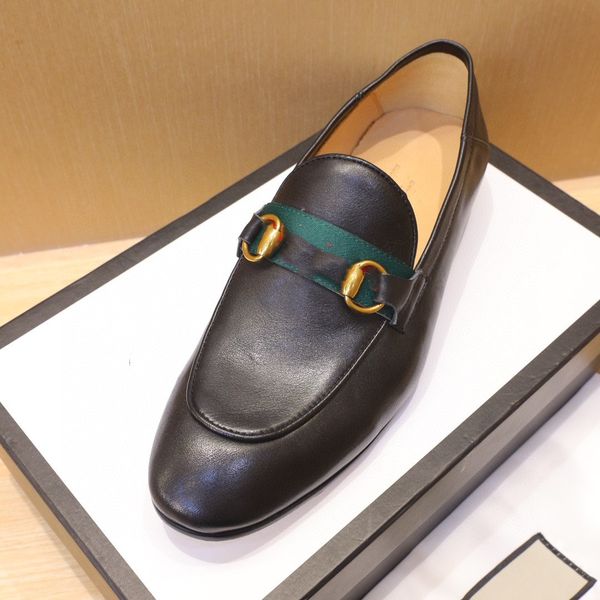 

30model luxurious men's classic retro genuine leather brogue shoes mens slip on designer dress business office flats men wedding party, Black