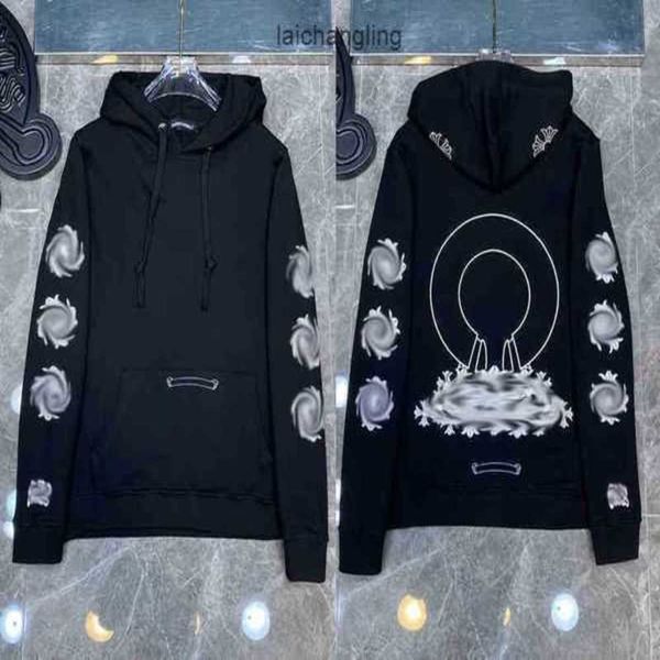 

designer hearts hoodie chromes mens hoody clothing womens heart hoodies hooded ch cross flower arm front printed horseshoe 9del, Black