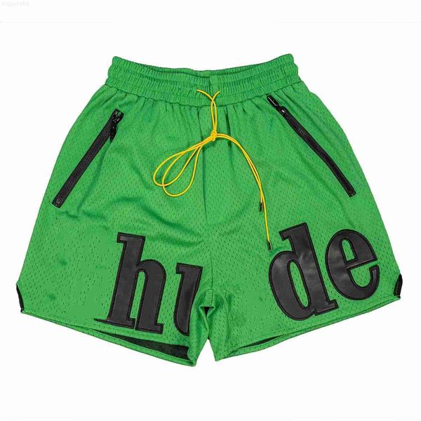 

men's shorts designer mens shorts rhude short summer knee length hip hop loose print letter oversized men uh, White;black