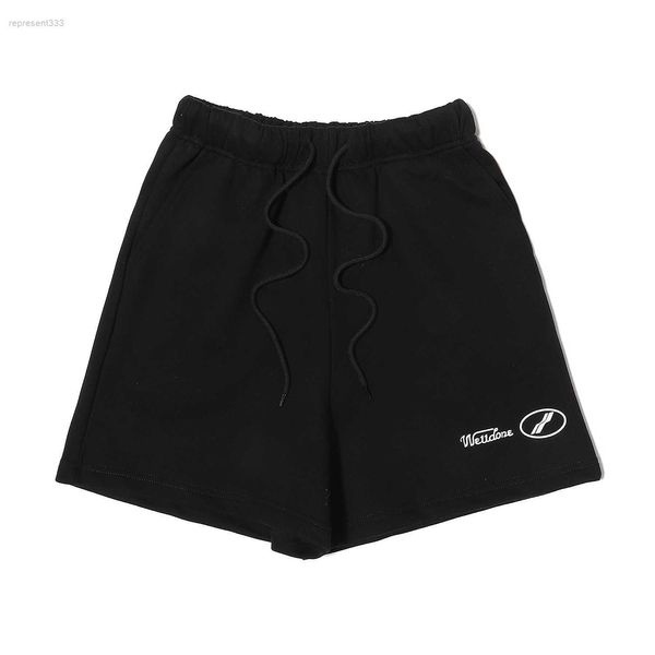 

spring/summer new high edition welldone letter small print sports shorts 4xhi, White;black
