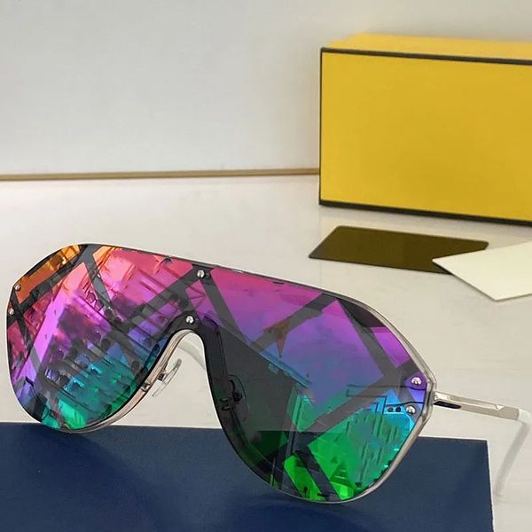 

sunglasses anti-ultraviolet fashion brand glasses for men and women 0039 rimless lens one-piece classic designer protective side eye protect, White;black