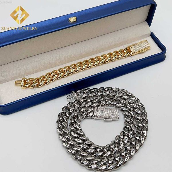 

wholesale price stainless steel jewelry 925 sterling silver moissanite box lock stainless steel necklaces chain for men