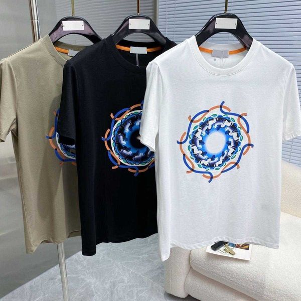 

luxury clothing short sleeved tshirts mens womens polos h designer tshirt round neck pullover shirts hms horse print tee casual tshirt 505, White;black