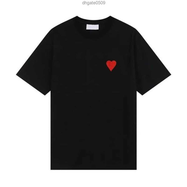 

mens t shirt designer for men womens luxury amis shirts fashion tshirt casual summer short sleeve man tee woman clothing asian size s-xlid58, White;black