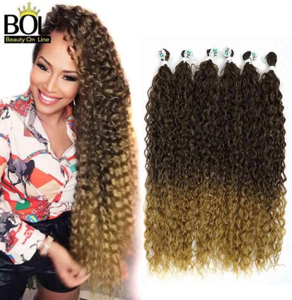 

beauty on line kinkiy curly hair bundles color brown curly synthetic hair weave extensions 28 30 32 inchs mixed length h2204292824781, Black