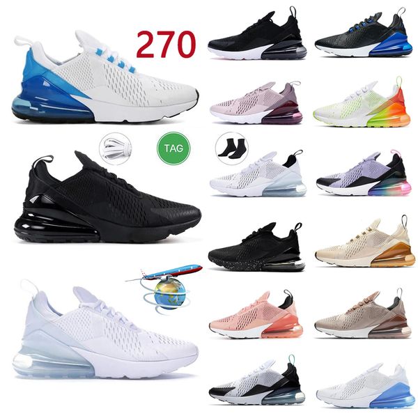 

270 mens running shoes des chaussures rainbow medium olive throwback future university light orewood brown rose jogging trainers women men s