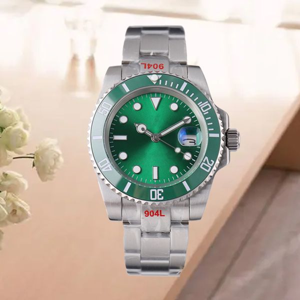 

watches designer watches automatic mechanical fashion watchs 40mm classic style stainless steel waterproof luminous sapphire montre ceramic, Slivery;brown