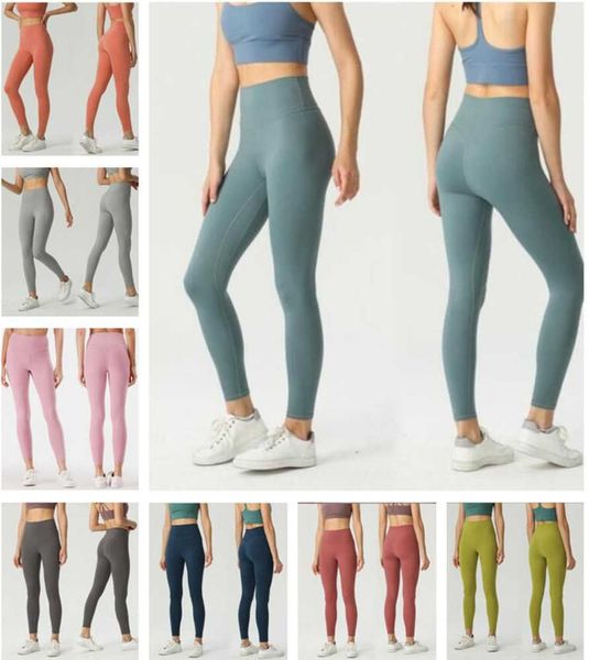 

lulus designer womens lu align leggings yoga knee length women gym legging high waist pant elastic fitness lady outdoor sport lemens advance, Black;white