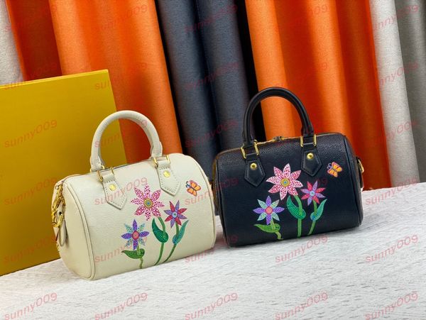 

pillow shaped fashion bag handbag designer large print icon butterfly design luxury double zipper embossing totes shoulder bag