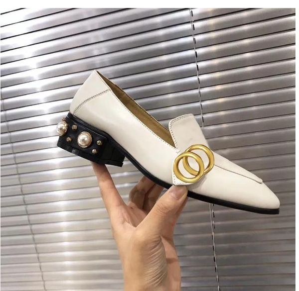 

2023 designer sandal women high heel sandals marmont pumps embroidered real leather loafer shoes gold chunky heels summer wedding party shoe, Black