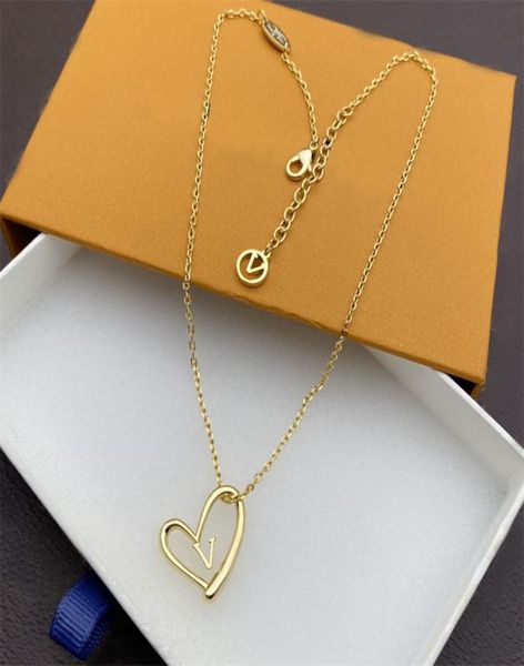 

fashion gold heart pendant necklaces women designer letters love necklace jewelry ladies accessories designers womens earrings8099280, Silver