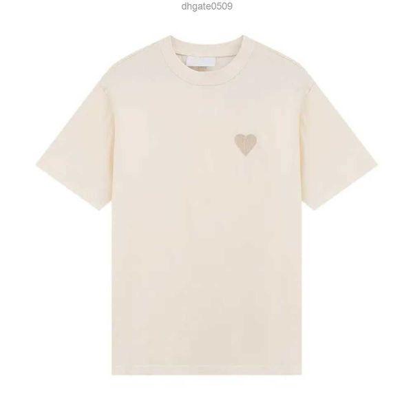 

mens t shirt designer for men womens luxury amis shirts fashion tshirt casual summer short sleeve man tee woman clothing asian size s-xl33ik, White;black