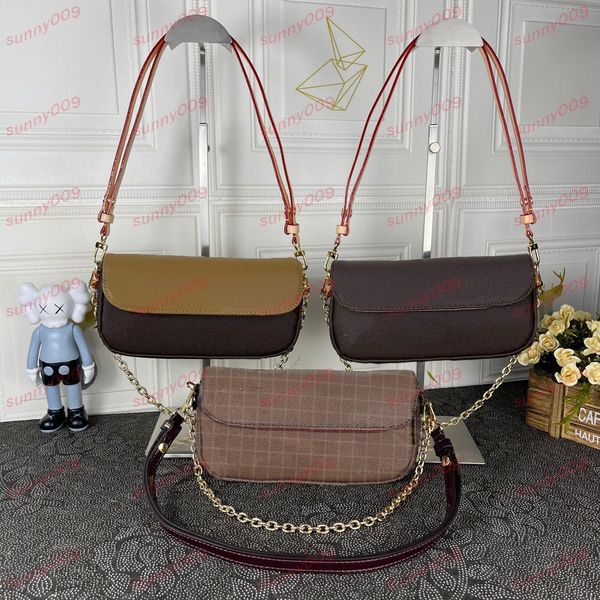 

old flower grid cross body small shoulder bag chain carrying bag designer multi-functional change pocket luxury fashionable dinner bags