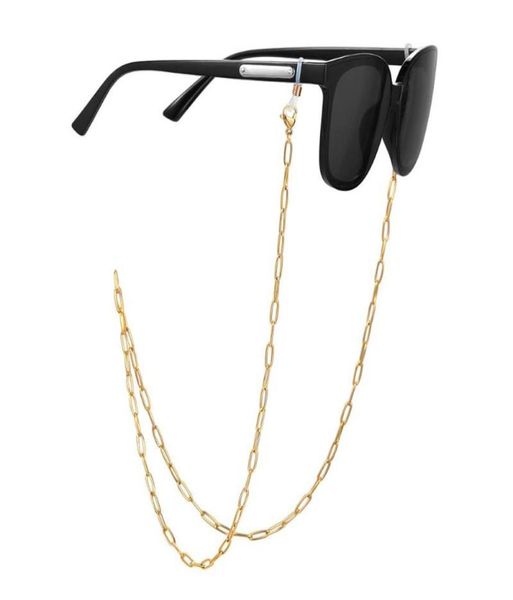 

sunglasses frames 1pcs fashion eyeglasses chain reading glasses hanging paperclip rolo basic women men holder mask dn2554395526, Silver