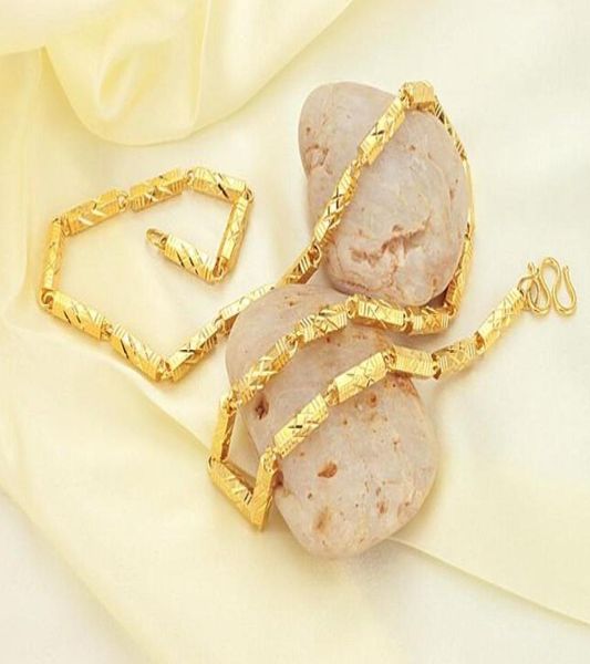 

customized 4mm yellow gold filled mens chain men and womens cut flat curb link 18k whole necklace1085055, Silver