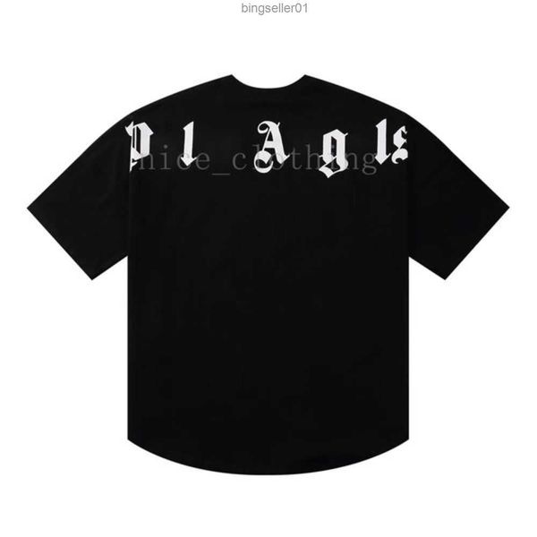 

designer pa t-shirt luxury tees print palms t shirts mens womens angle short sleeve casual streetwear clothing clothesokki, White;black