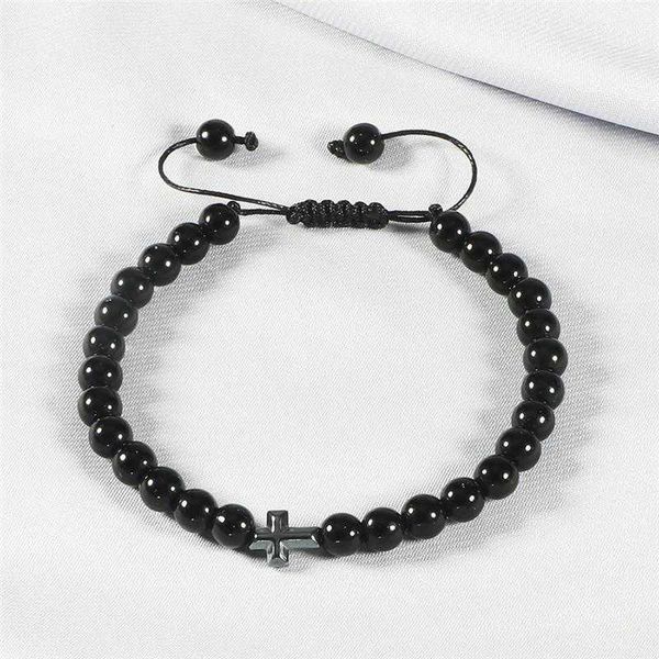 

ornament bracelet strands hand woven cross beaded green pine strap, Black