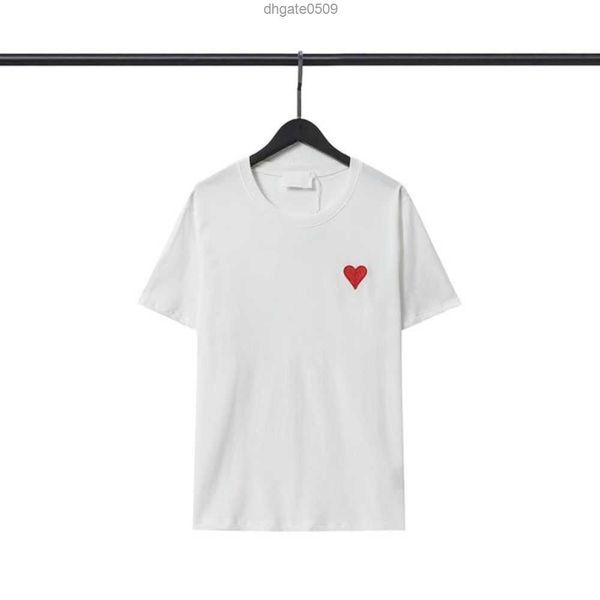 

mens designer t shirt amis luxury women fashion tees brand short sleeves summer lovers crew neck clothes clothing men casual tshirt man wome, White;black