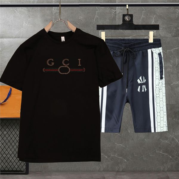 

summer men's fashion sportswear women's representative brand designer shorts printed letter set casual street clothing trend set, Gray