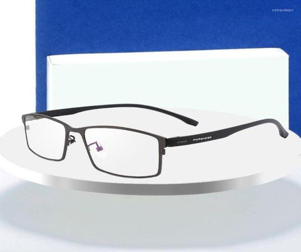 

sunglasses frames fashion alloy frame glasses casual simple male business style full rim spectacles with spring hinges5775609, Black
