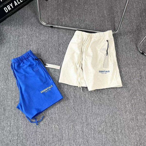 

lz3p 2023 men's and women's fashion shorts high street brand ess ceiling loose couple terry capris, White;black