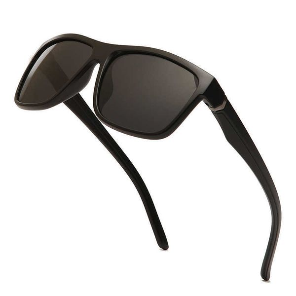 

new men's driver polarized colorful sunglasses tr90 light square versatile women's sports sunglasses, White;black