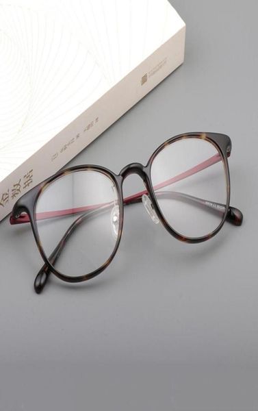 

sunglasses frames fashion tr90 transparent round eyeglass frame vintage clear lens optical eyeglasses myopia prescription glasses 4958507, Black