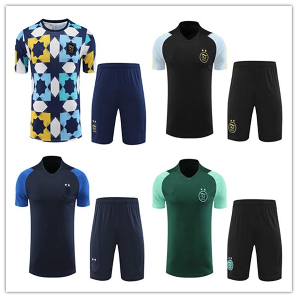 

2023 2024 algeria algerie men and kids soccer jerseys polos football training suit tracksuit short sleeve shorts kit 23 24 mens polo jersey, Black