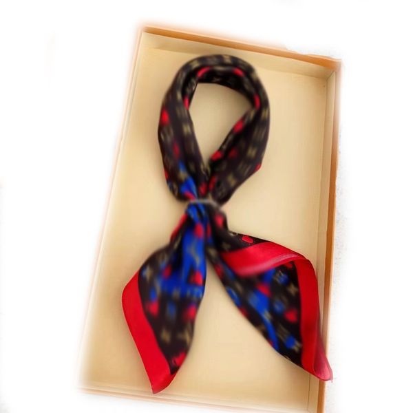 

new scarf soft silk scarf fashion women's baotou square scarf luxury real silk printed square 70/70cm, Blue;gray