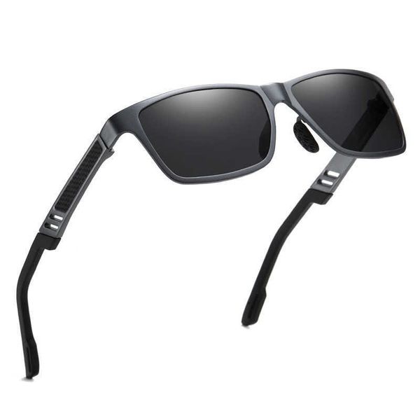 

men's sunglasses semi aluminum magnesium colorful polarizing mirror driver's mirror 6560 outdoor sports, White;black