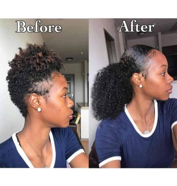 

ponytail afro hair for black women 3b 3c kinky curly human hair ponytail drawstring 100g160g peruvian virgin hair drawstring pon7659992