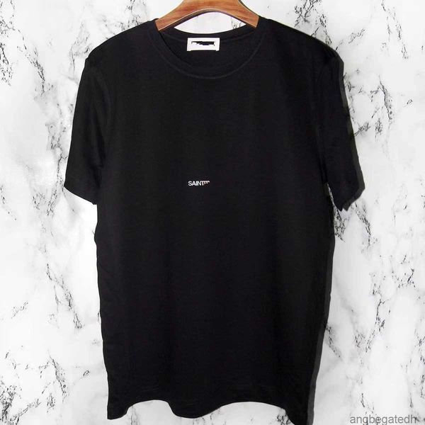 

2023 new women's fashion luxury saints t-shirt brand t-shirt men's and women's letter sweatshirt couple classic designer t-sh, White;black