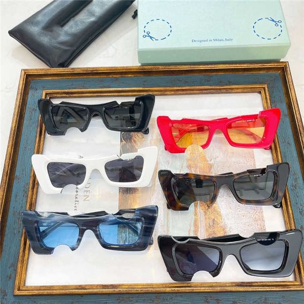 

Fashion OFF W sunglasses Luxury Off new trendsetter White Sunglasses gap same oeri021 box with logo