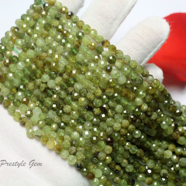 

other jewelry sets meihan 2 strandsset natural 4mm green garnet faceted round loose stone beads for jewelry making design diy bracelet neckl, Silver