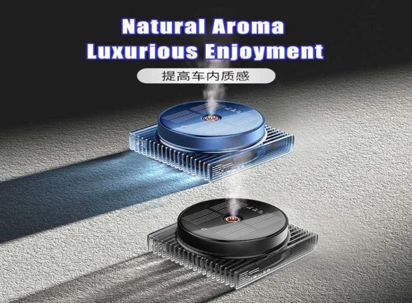 

car air freshener smart electric auto diffuser aroma ultrasonic solar purifier sprayer portable home for tesla bmw w2211021202415