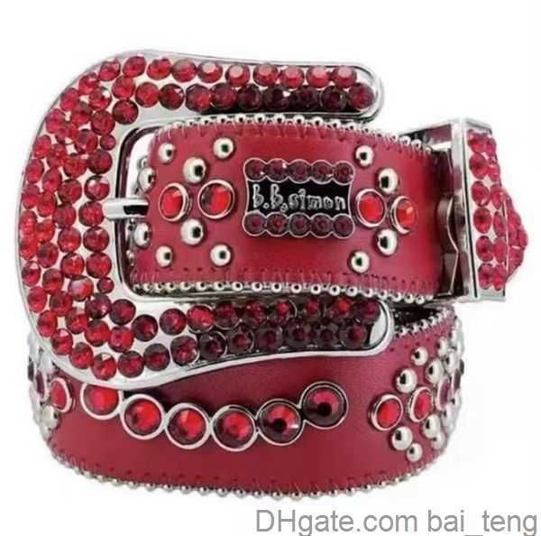 

luxury designer bb belt simon belts for men women shiny diamond belt black on black blue white multicolour with bling rhinestones as gift 20, Black;brown