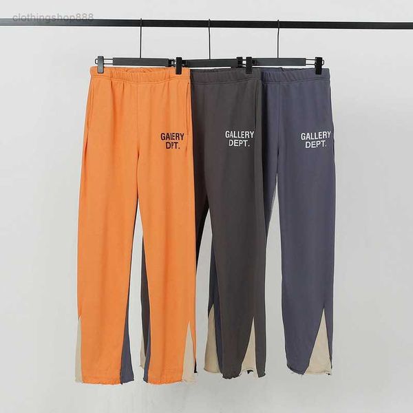 

gallery pants high street deconstructed spliced velvet guard pants vibe curled micro flare 08ih, Black