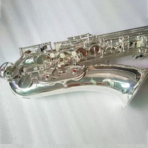 

new silver 875 b flat professional all-silver tenor saxophone to make jazz tenor saxophone instruments feel more comfortable2563