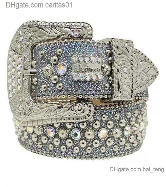 

fashion 2022 belts for women designer mens bb simon rhinestone belt with bling rhinestones as gift caritas018127124, Black;brown