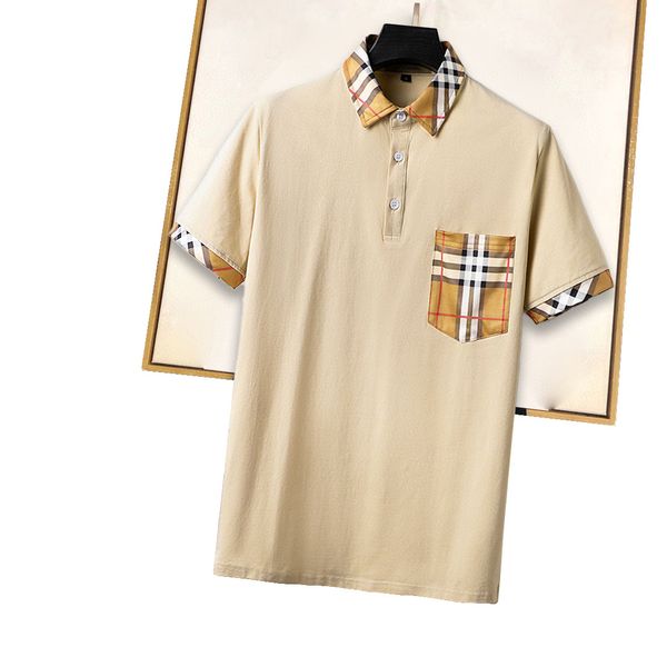 

summer bur mens polo shirt women designers polo loose oversize t shirt apparel fashion mans casual chest letter shirt luxury street shorts, White;black