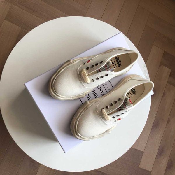 

maison mihara yasuhiro casual sports board shoes collocation thick soled heightening mmy deformation dissolving shoes for men and women