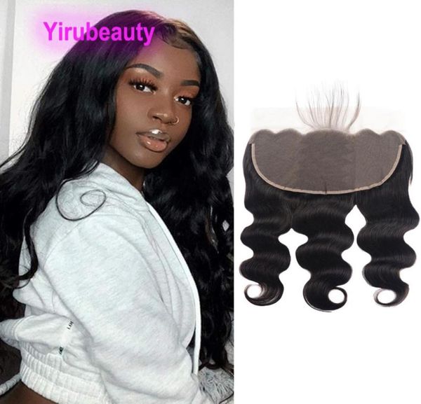 

13x6 lace frontal straight malaysian virgin human hair 13 by 6 lace frontals natural color 1426inch body wave5460187, Black;brown