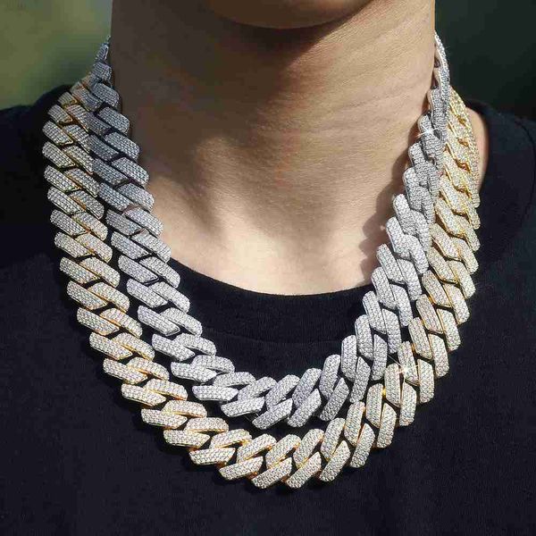 

fine jewelry set mossianite pass test 18k gold cuban link chain gift chain 925 sliver men miami cuban link chain 14k real gold, Silver