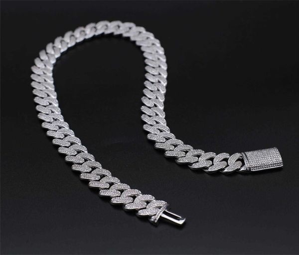 

custom tennis adjustable white bracelet plated women stainless steel jewelry gold necklace cuban link chain, Silver