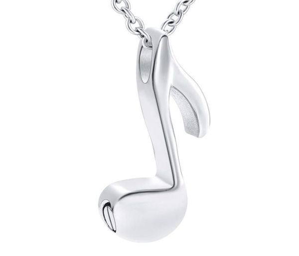

zzl125 funnel music note design human ashes holder selling cremation jewellery funeral urn necklace8239105, Silver